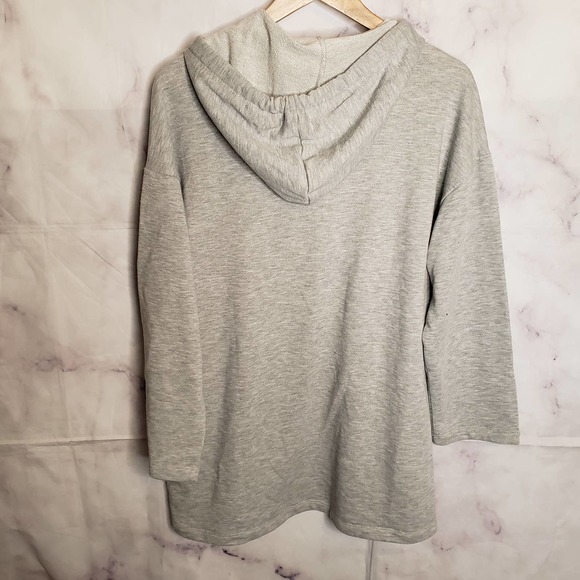 FOREVER 21 gray pullover hooded dress S - Picture 5 of 8